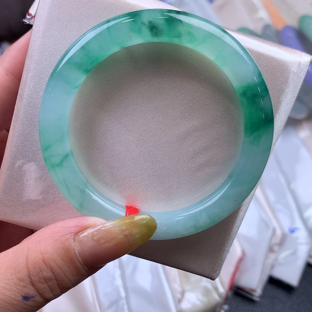 未镶嵌手镯翡翠515圆条