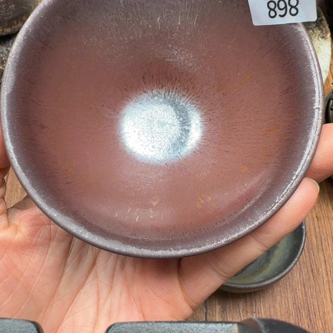 柴烧建盏茶盏茶杯898