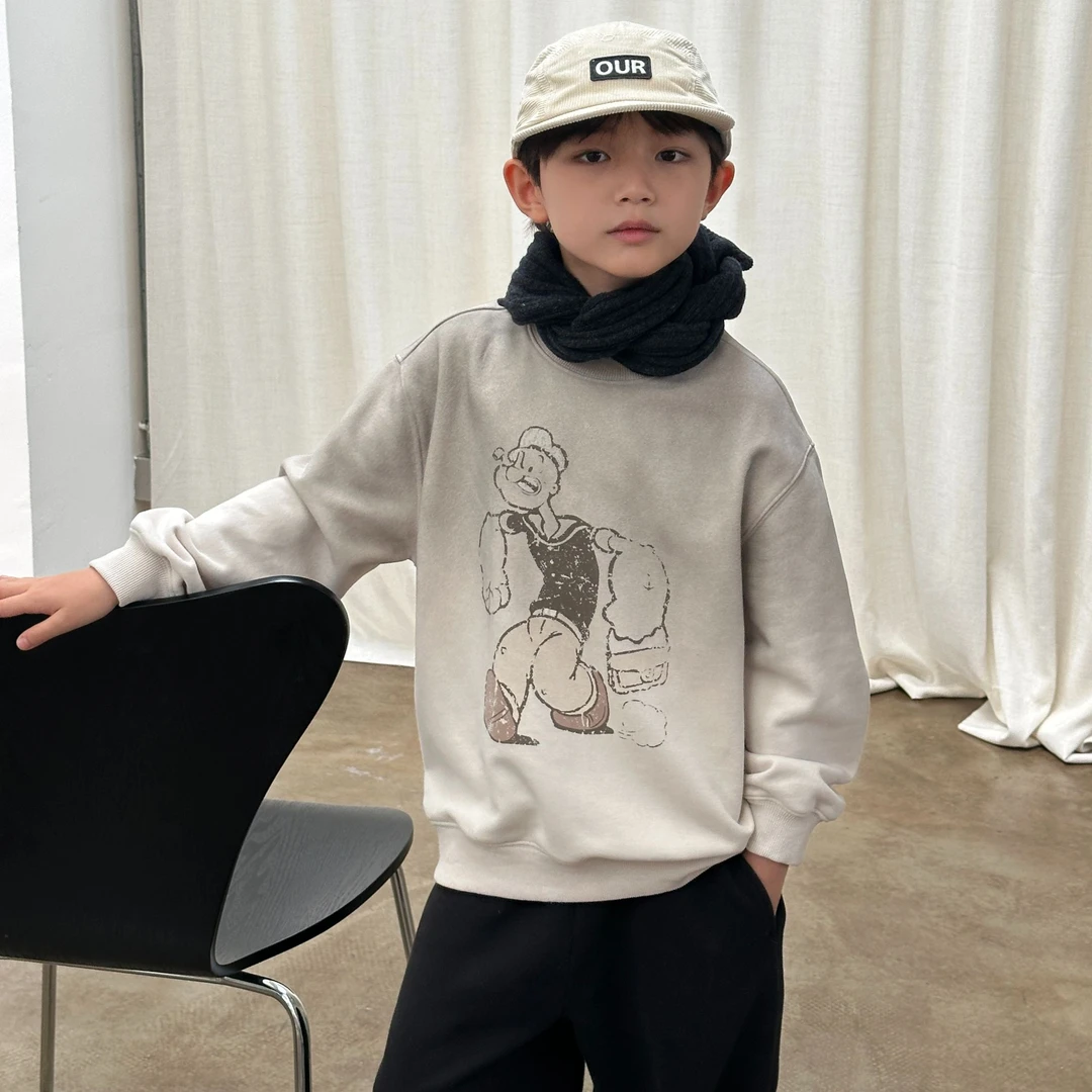 Mast套头卫衣2025秋冬亲子装青少年男女宽松圆领潮版上衣