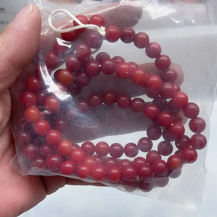 白玉菩提吊坠瑕疵8车厘子108