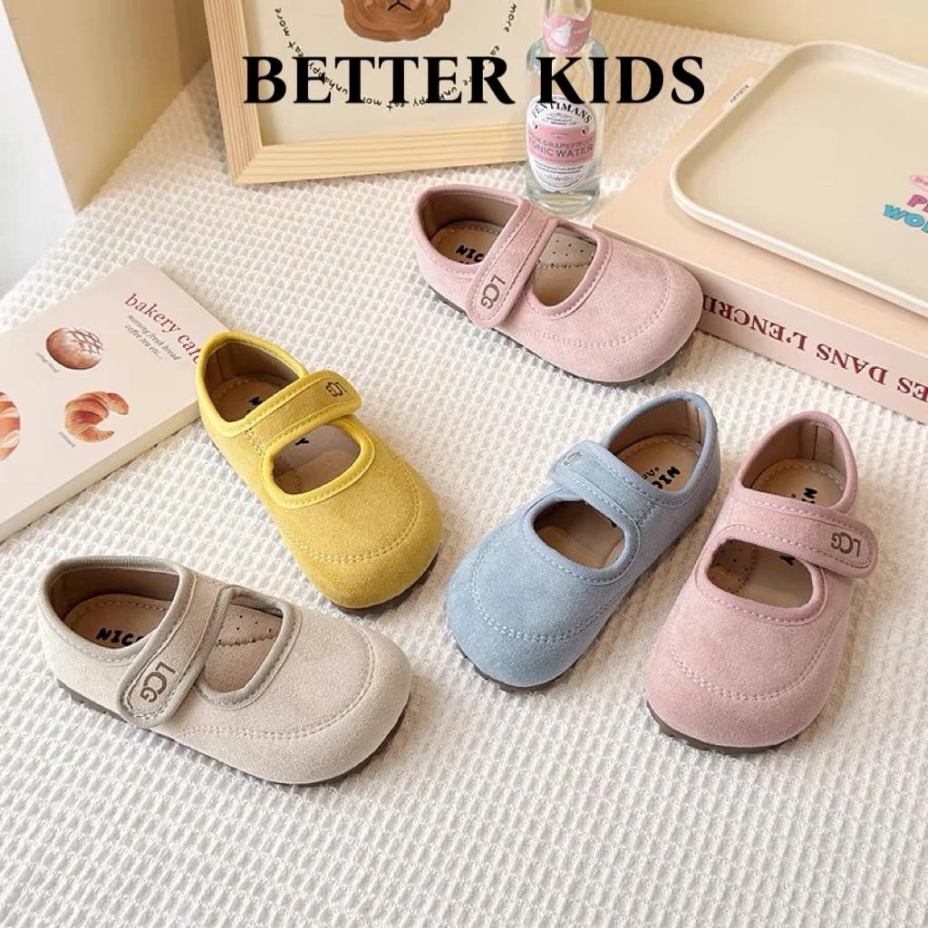 BETTER KIDS/好孩子儿童春秋款韩版女童磨砂软底公主鞋勃肯豆豆鞋
