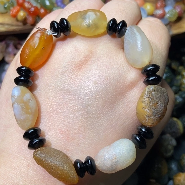 玛瑙/玉髓合金手链