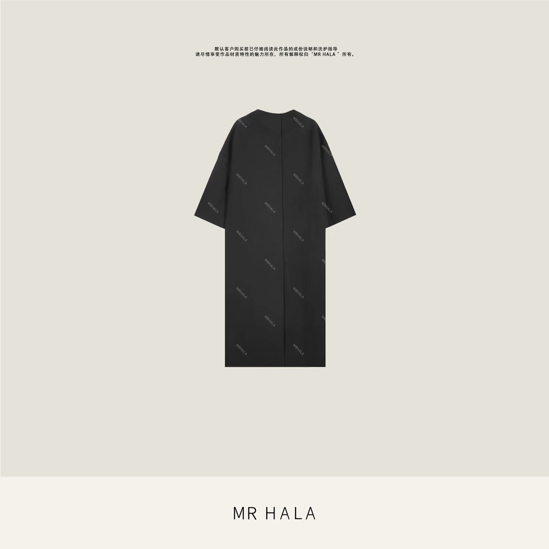 MRHALA   佩荣垂感丝棉蝴蝶结轮廓外套女  LW40319