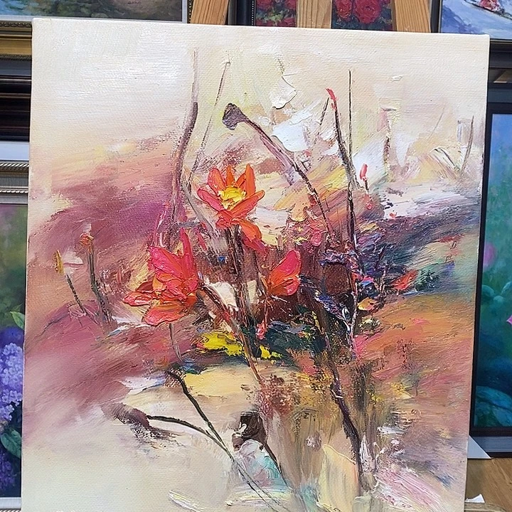 布福利价纯手绘原创油画50×60cm