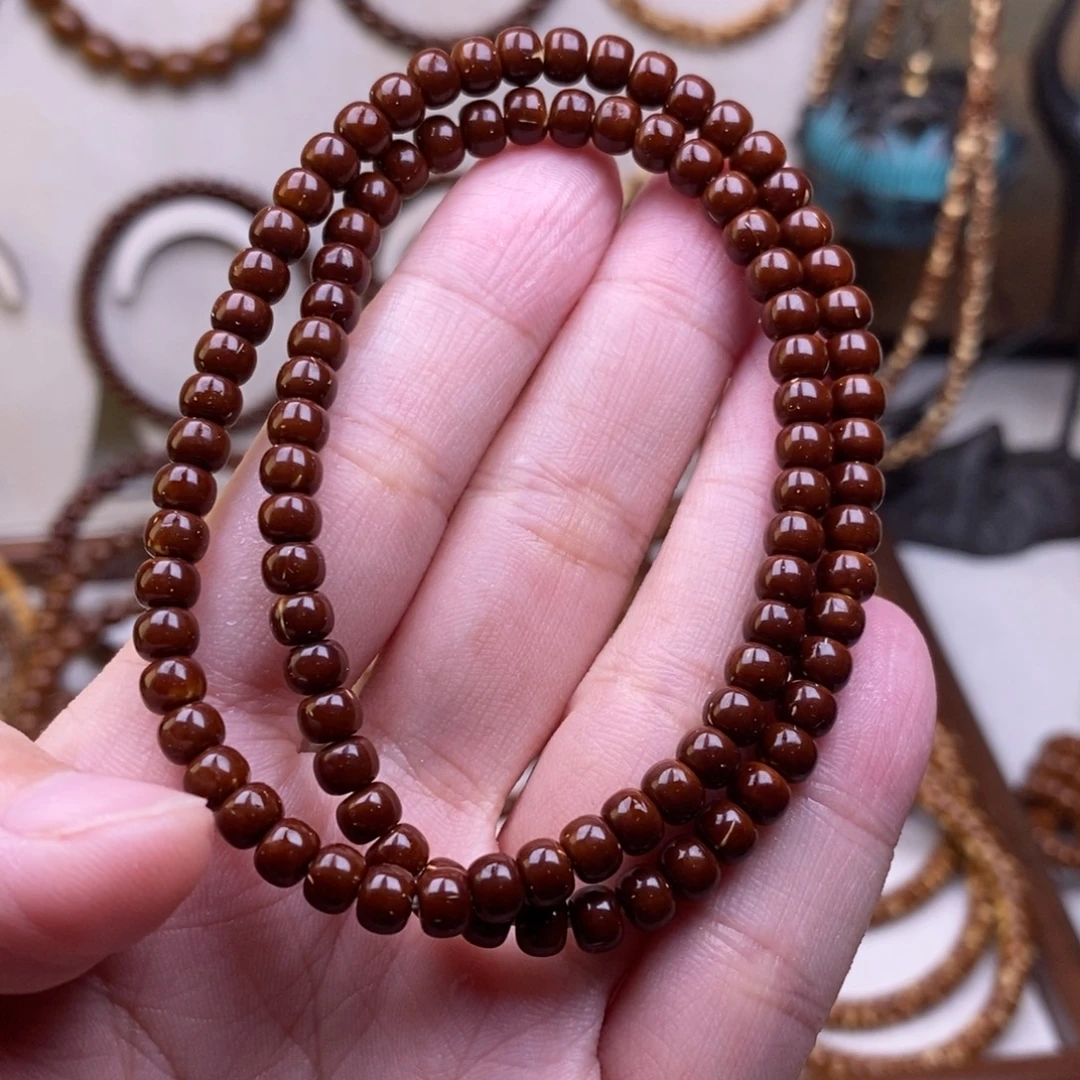 浅***夜紫金鼠手串精工鼠尖纯肉红皮脖挂精品