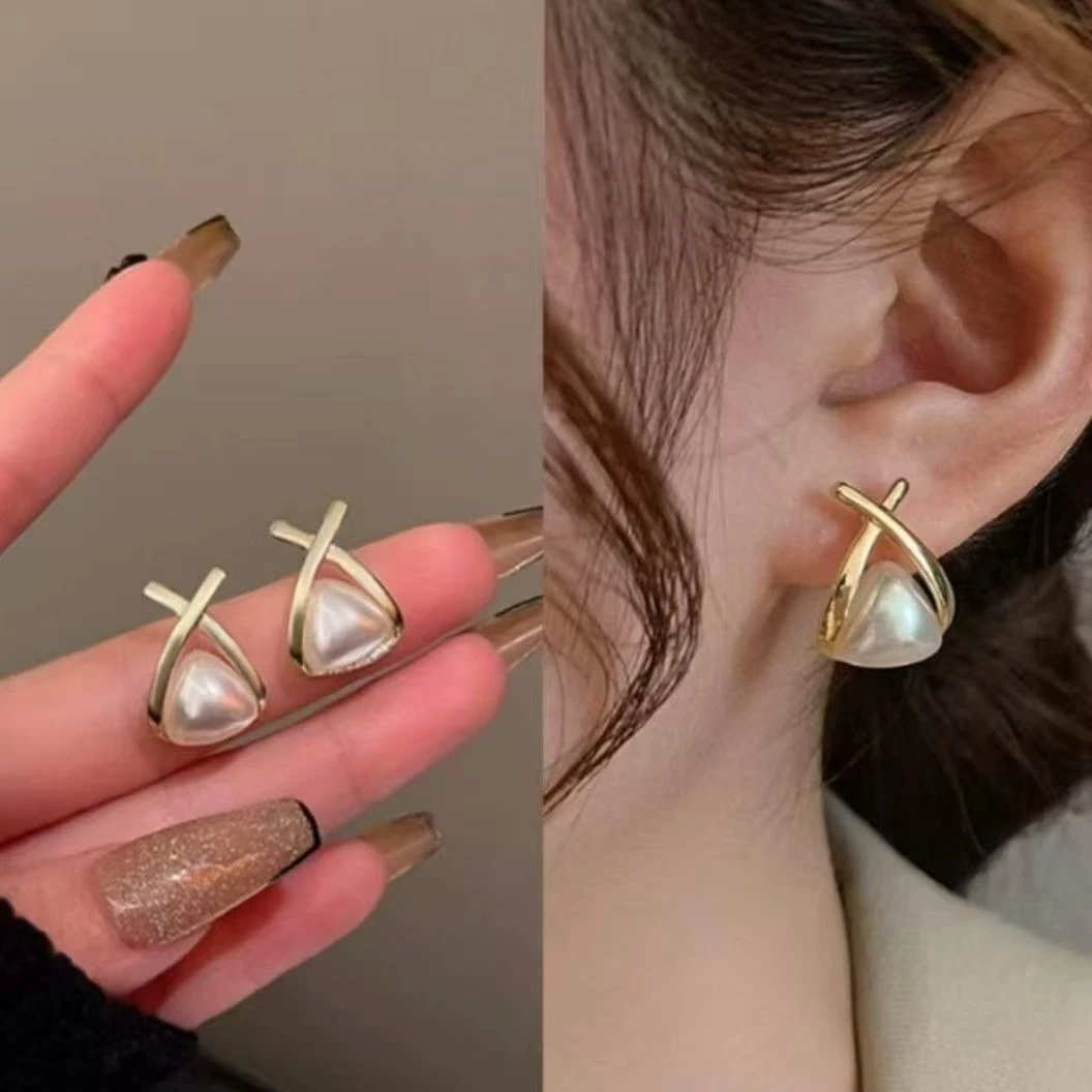 铜合金合成锆石耳饰 ER025高端大气时尚耳饰