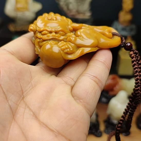 印石寿山石手把件手把件