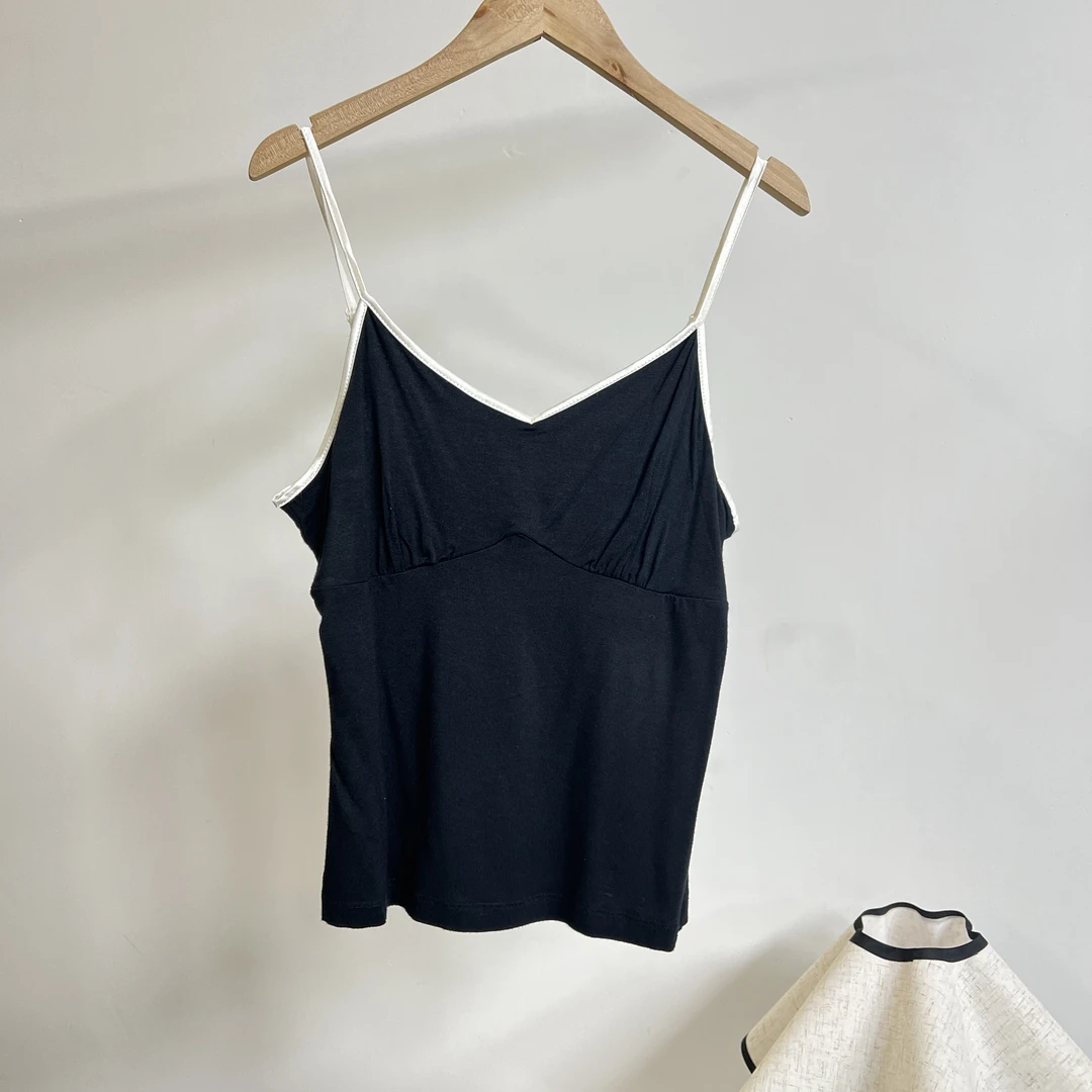 2318（黑色）吊带通勤百搭简约均码纯色女士时尚无袖打底夏季