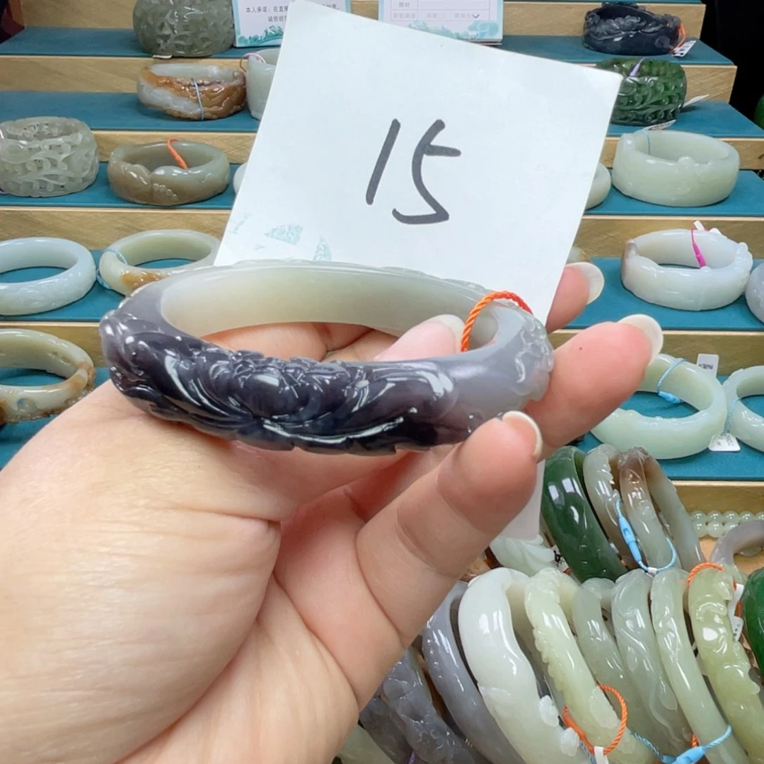 未镶嵌手镯和田玉圈口55+