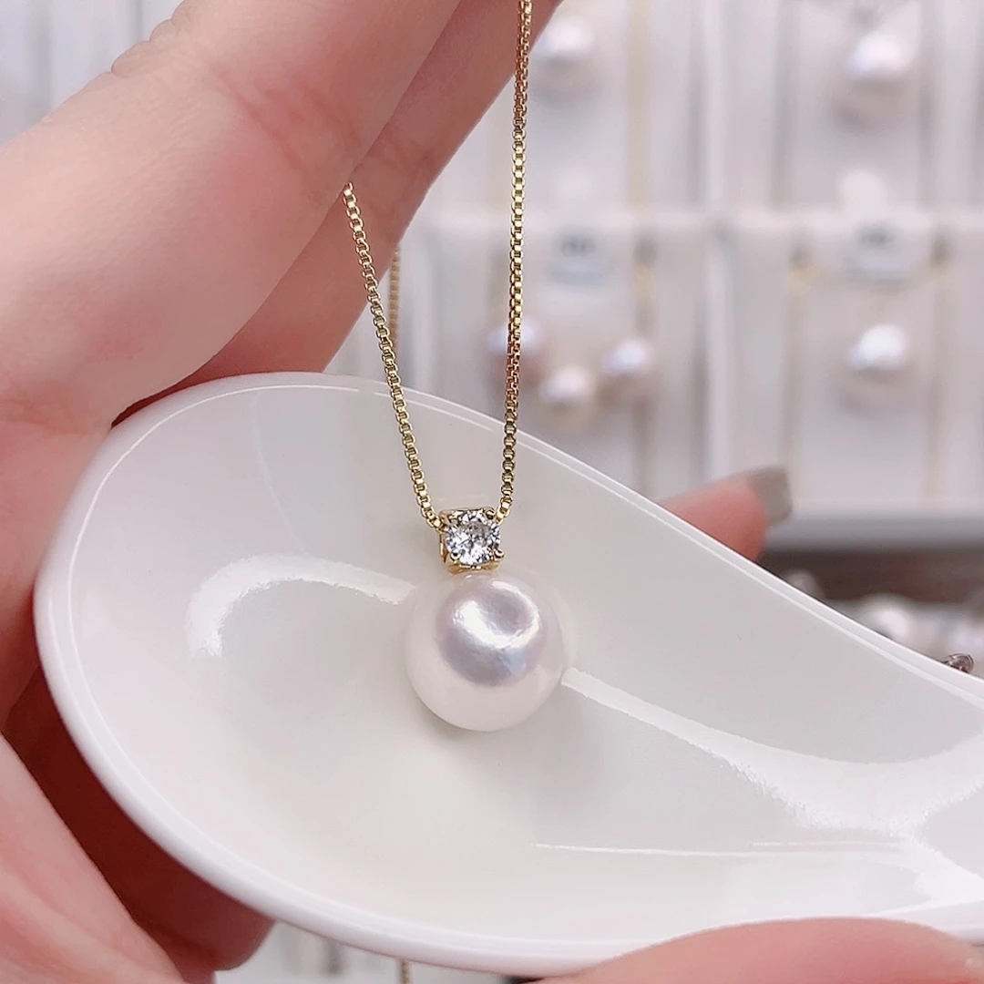 淡水珍珠未镶嵌吊坠(赠链)