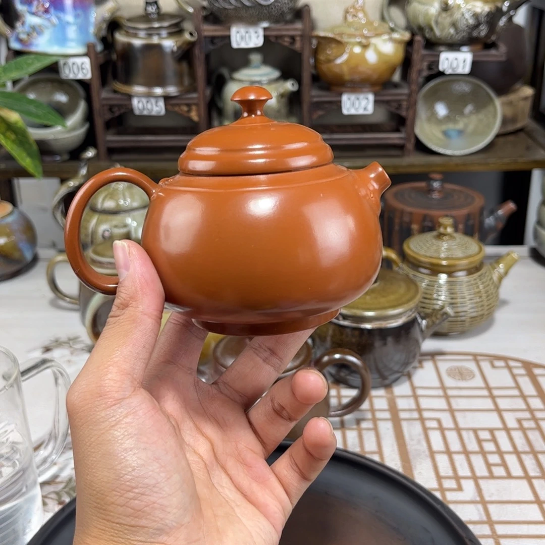 210cc复烧无尘壶，古法传承裸坯柴烧