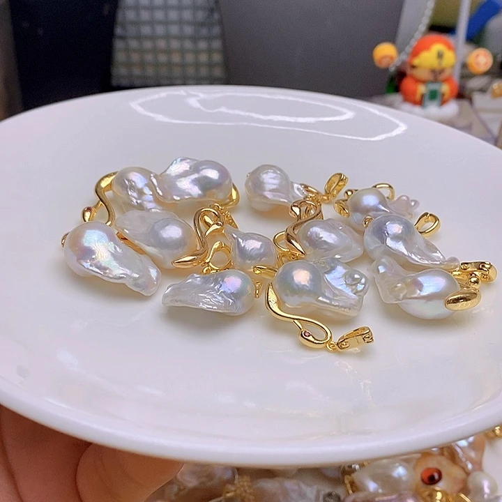淡水珍珠银S925镶嵌颈饰513