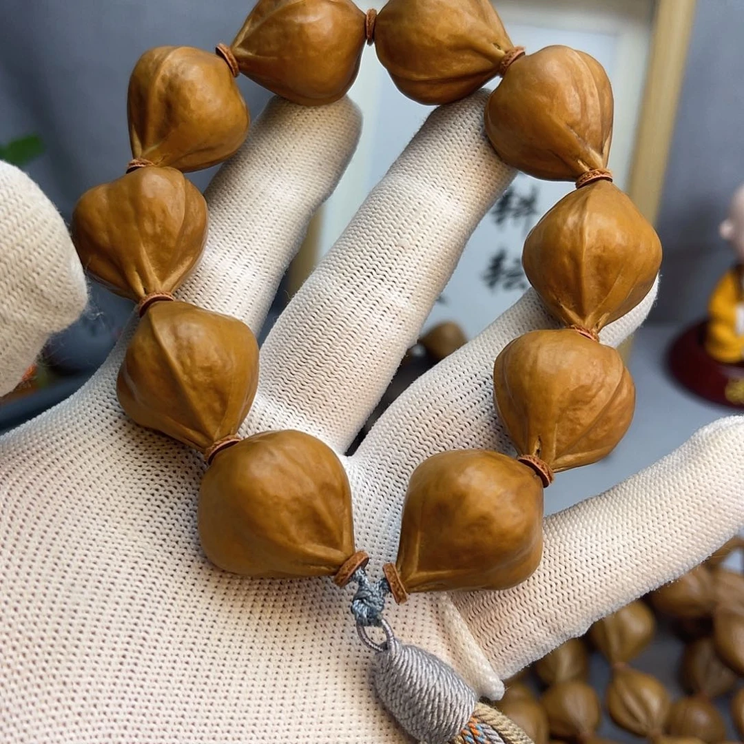 五***晴橄榄核手串25蒜头橄榄核