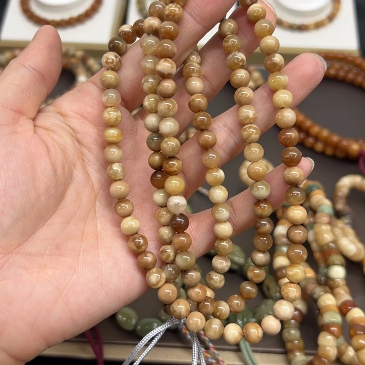 金***5龙脊菩提手串妖花圆珠108颗