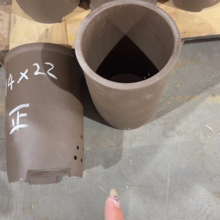 紫砂紫砂花盆破损补发高度22口径14俩只