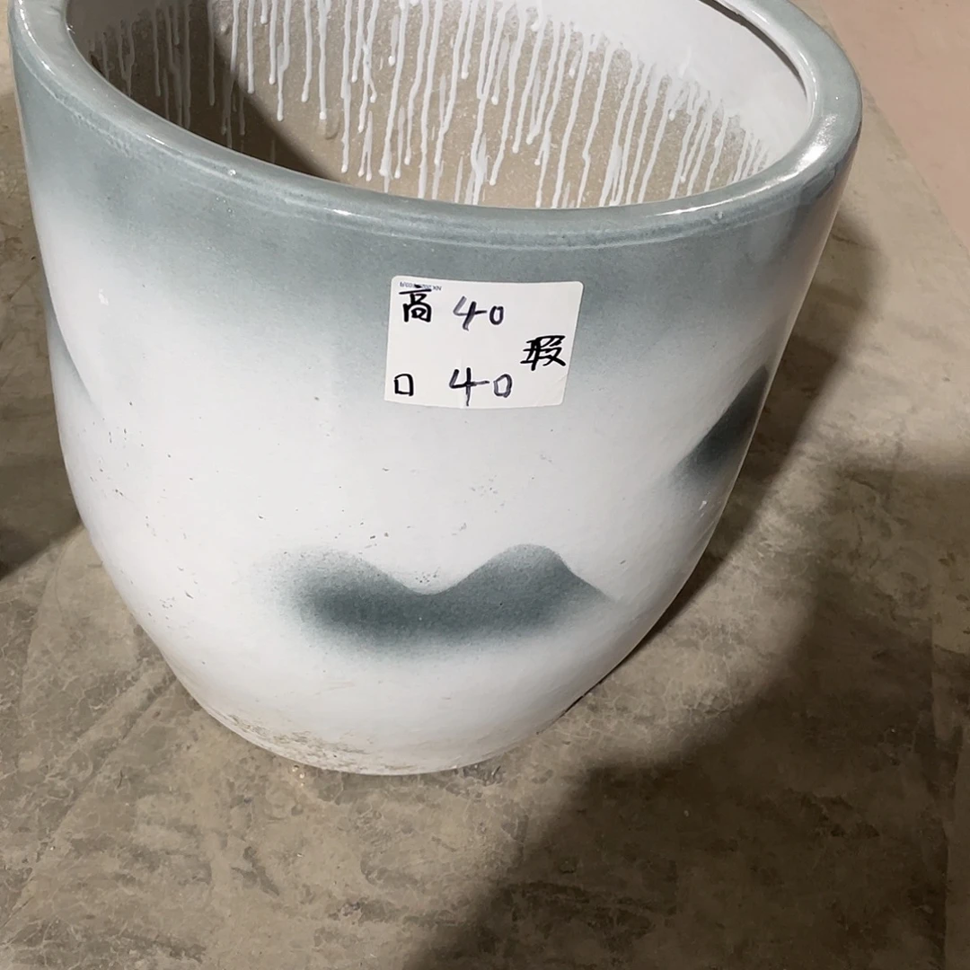 山水画直筒特大号搭配托盘微瑕