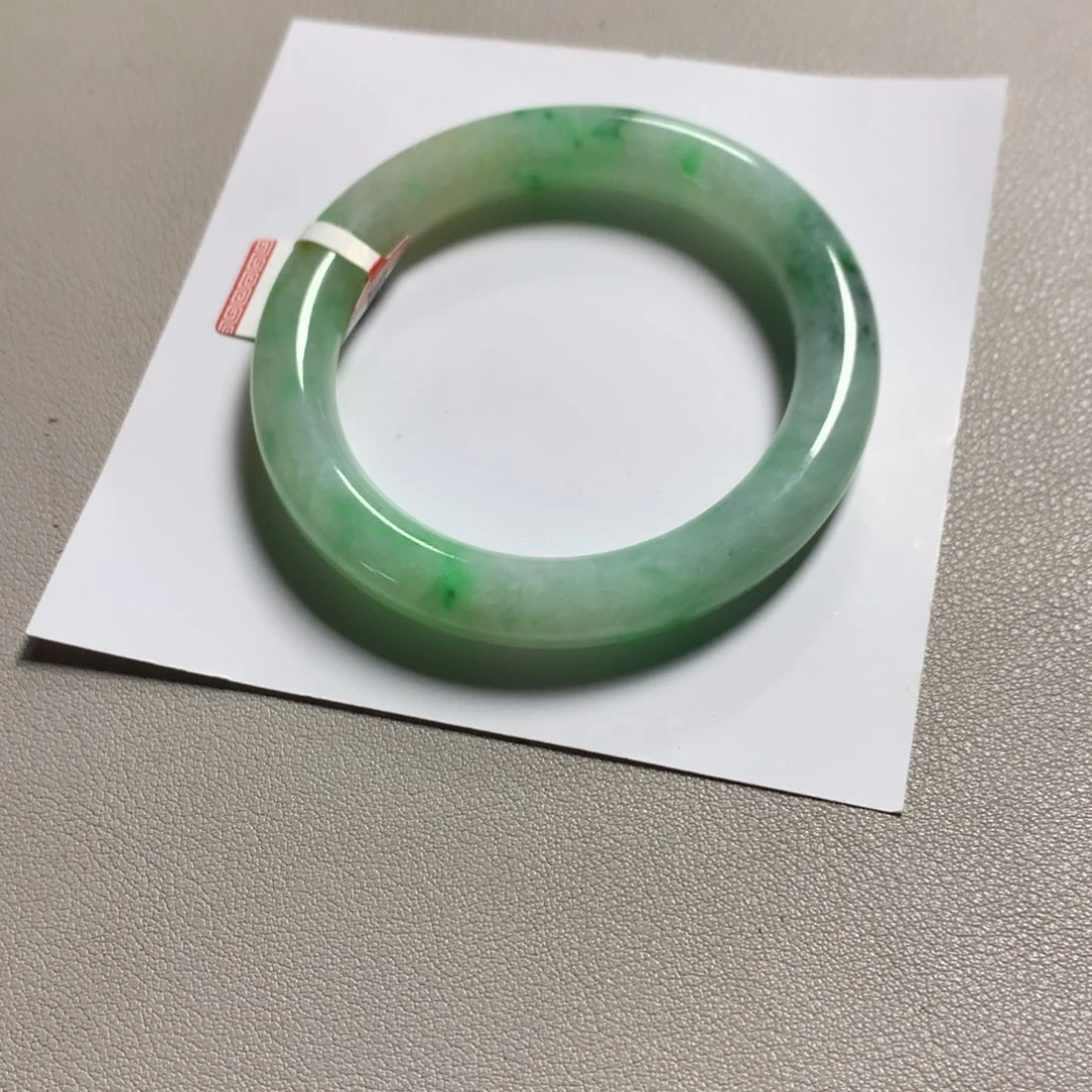 翡翠未镶嵌手镯78号53.8