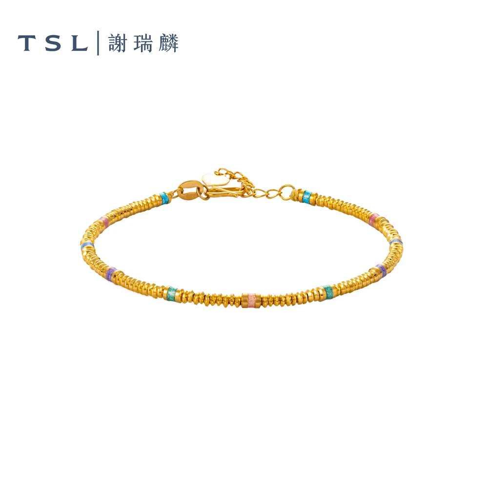 TSL/谢瑞麟【3期免息】金彩手链足金轻奢女款中秋礼物送女友送礼