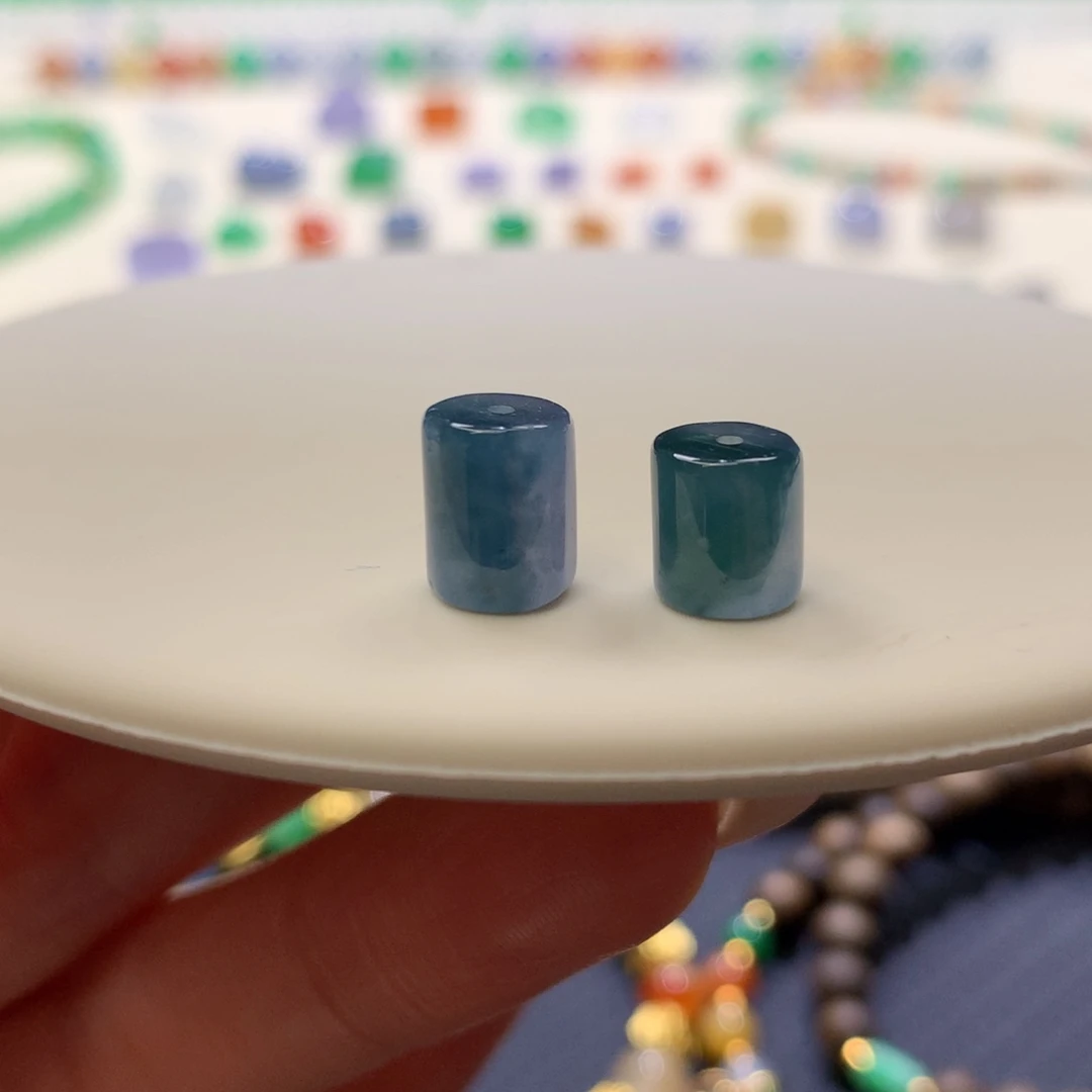 定制翡翠未镶嵌 毛货抛光定制 梦幻冰紫蓝 单颗价多样性发货