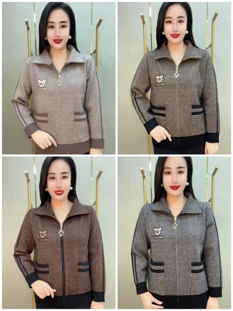 5921款米奇头翻领外套