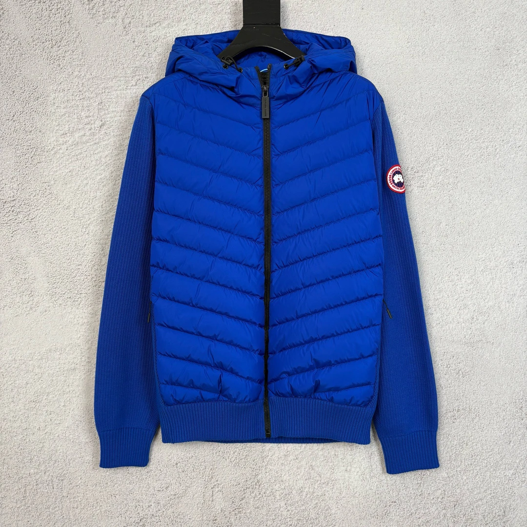 未使用 CANADA GOOSE 针织拼接外套 M码 CD0399