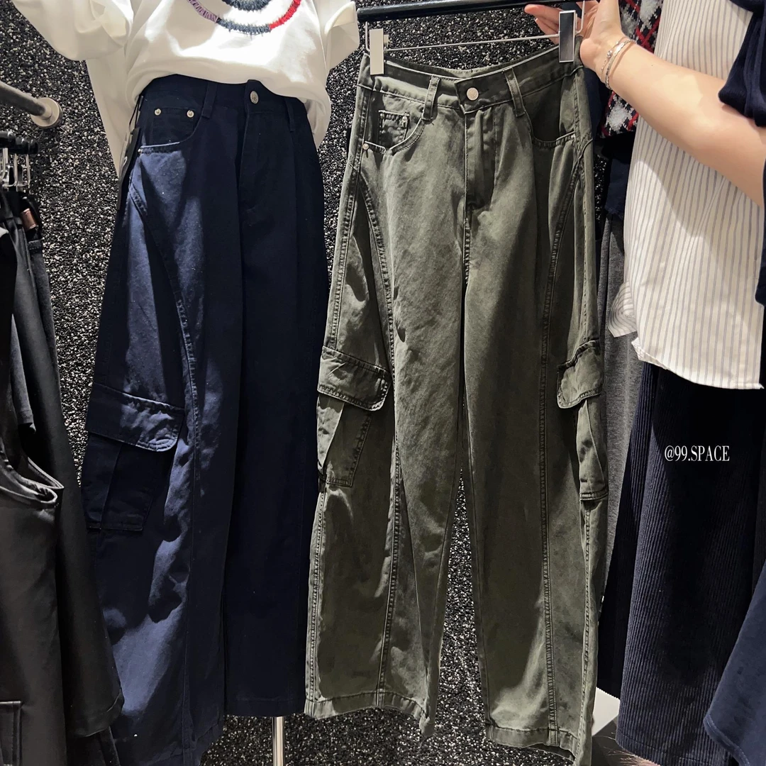 杨杨 99-2153#新款—洗水工装裤