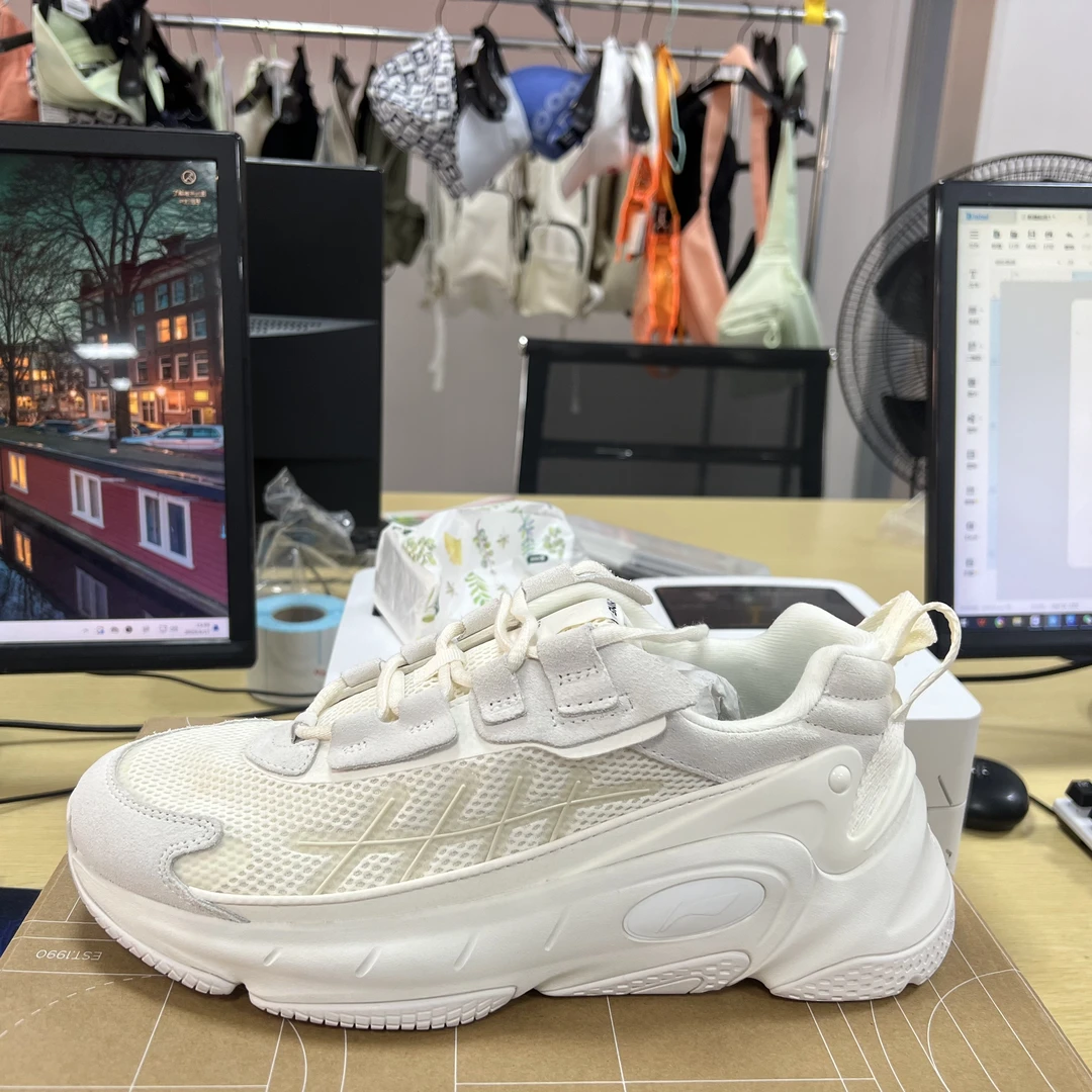 《B品以直播展示为准》鞋底微脏（X558)李宁男子运动休闲鞋AGCT07