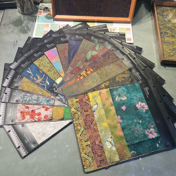 定制色织提花面料活动卡册页15个《买断不退不返》