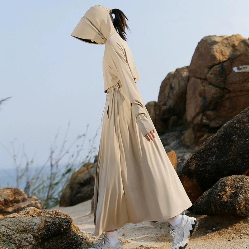 防晒衣女夏季防紫外线冰丝透气2025新款防晒服户外电动车薄款外套