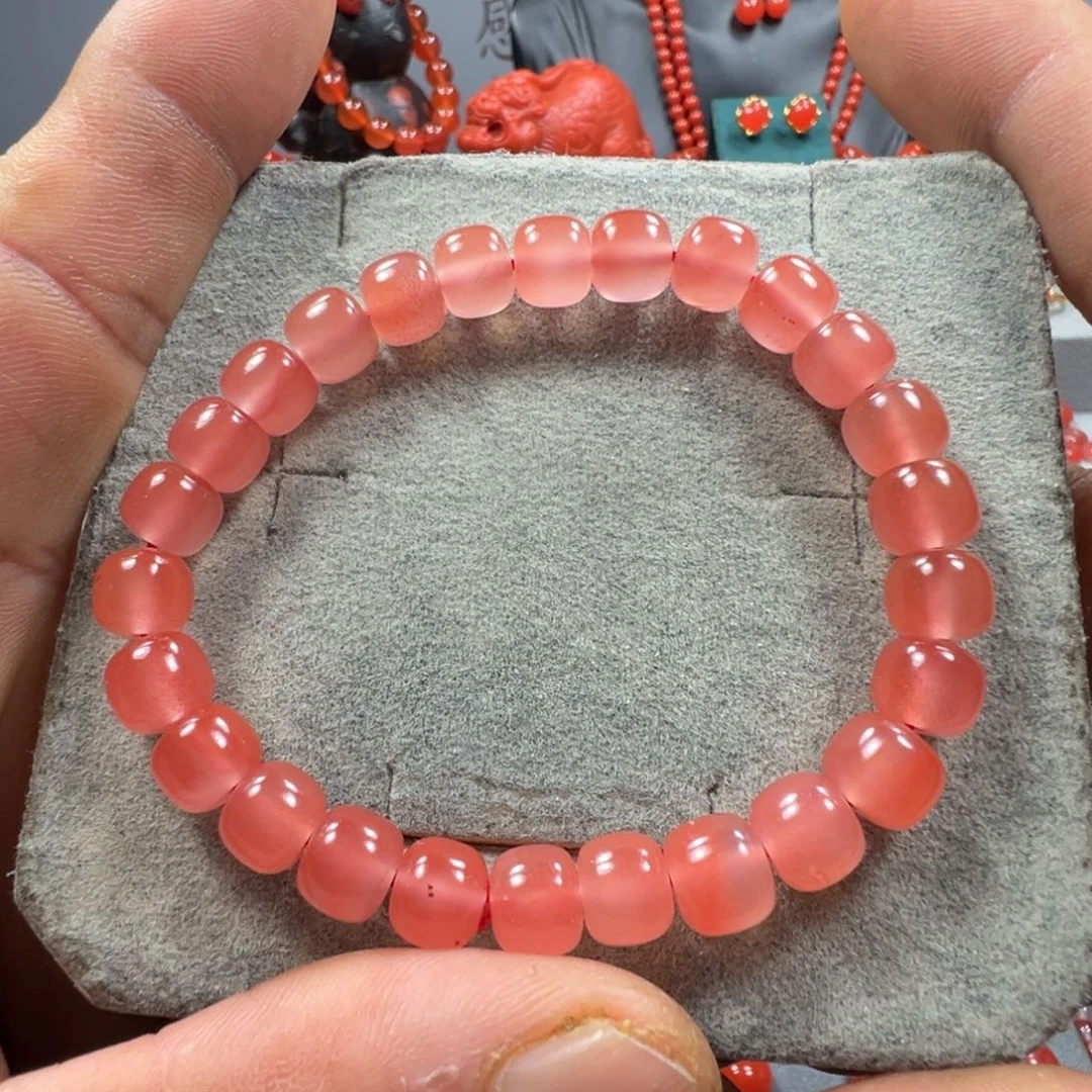 南红玛瑙未镶嵌单圈老型7