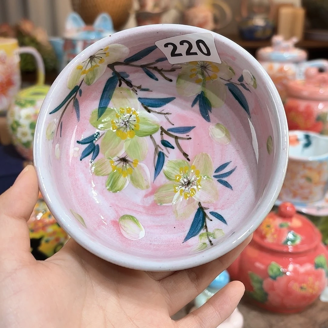 景德镇手绘高温釉下彩陶瓷茶具