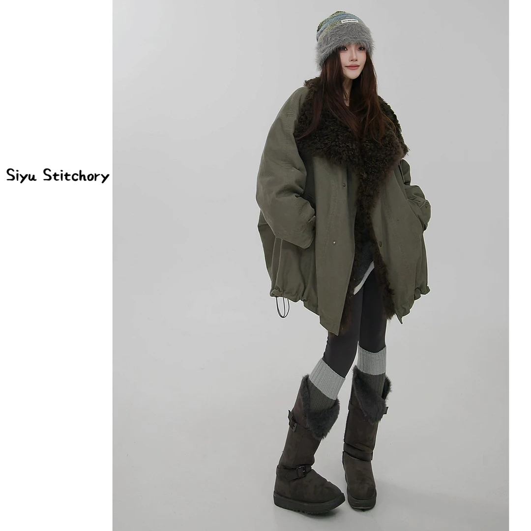 【思语】“女明星” CC251109 设计师款皮毛一体皮草鹅绒服