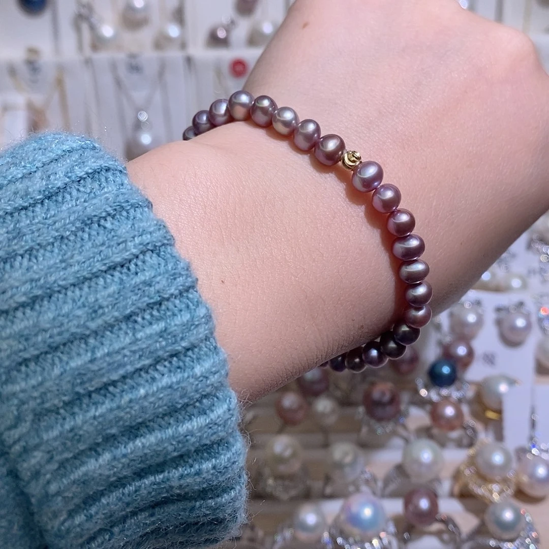 天***使未镶嵌淡水珍珠手绳w