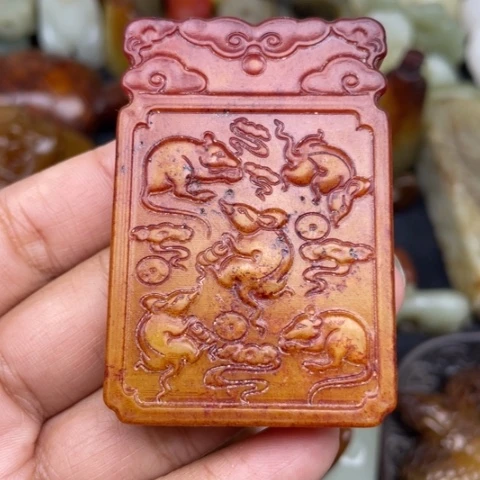 和田玉未镶嵌颈饰115