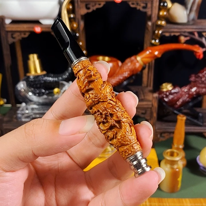 高端定制金丝楠烟嘴