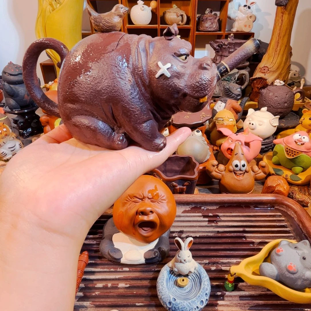 茶壶紫砂S***.纯手工制作过程就是