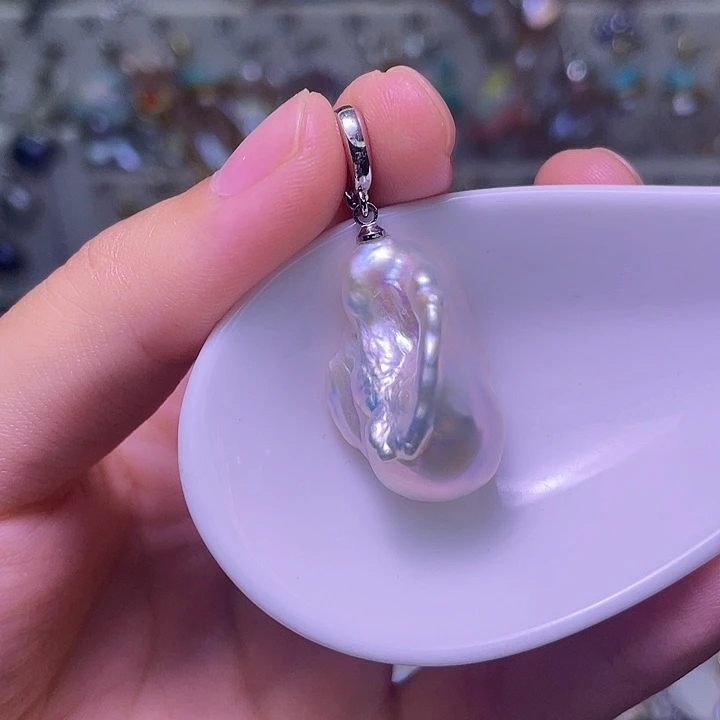 淡水珍珠颈饰合金09