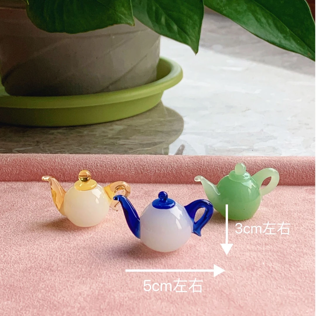 琉璃手工把把壶摆件挂饰创意淄博琉璃礼品