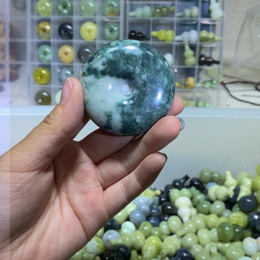 蛇纹石玉未镶嵌毛衣链91