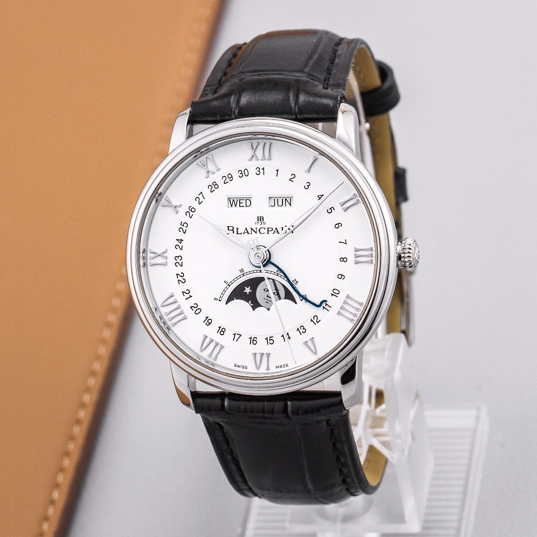 99新 Blancpain 自动机械男表经典系列6654-1127-55B