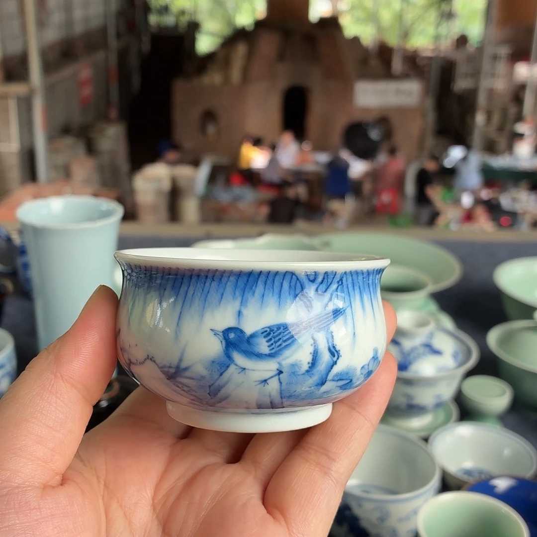双板桥柴窑瓷器杯子