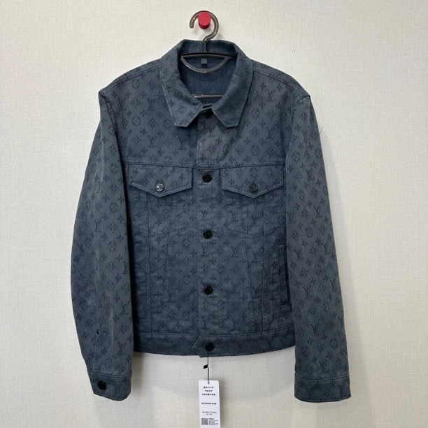 99新 LouisVuitton/路易威登 蓝色满印牛仔外套 尺码：48 11614