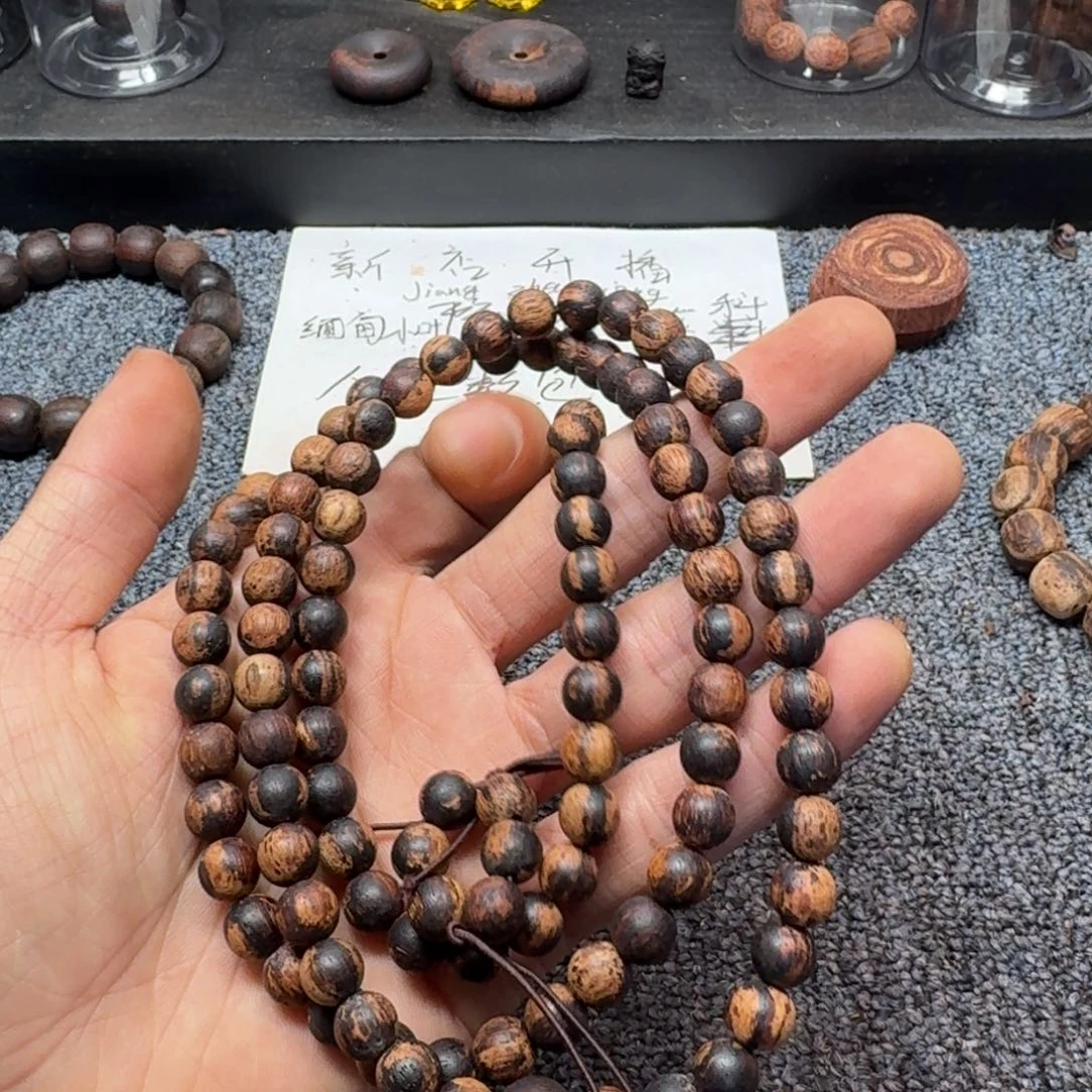 藤类藤心黄油多圈0.8×108颗降真香圆珠