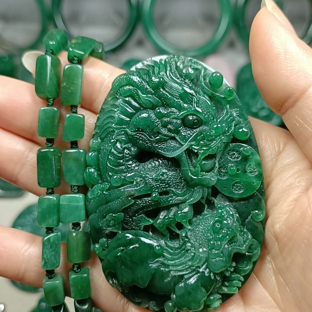 未镶嵌独山玉龙行天下