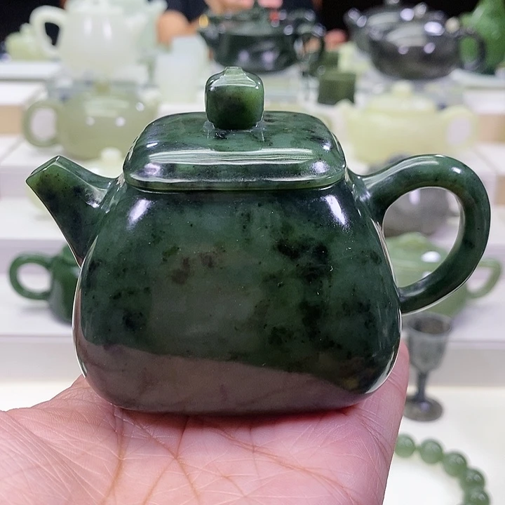 未镶嵌和田玉挂件茶壶150m l