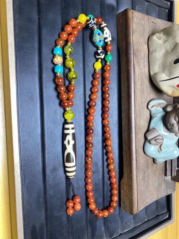 非金属财神毛衣链