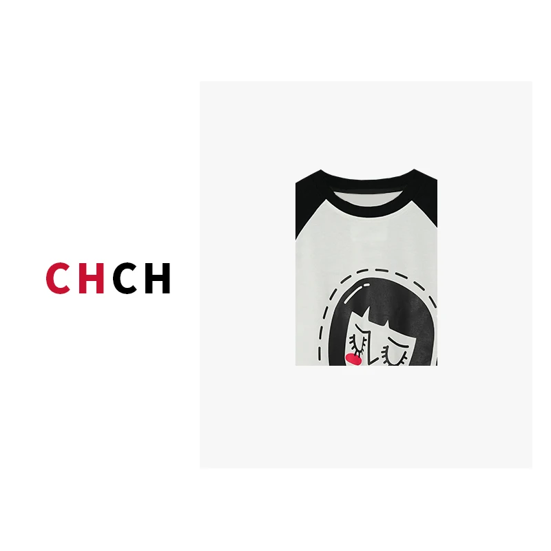 JY3TXD103262时尚百搭款式娃娃T恤女上衣2023秋冬新款