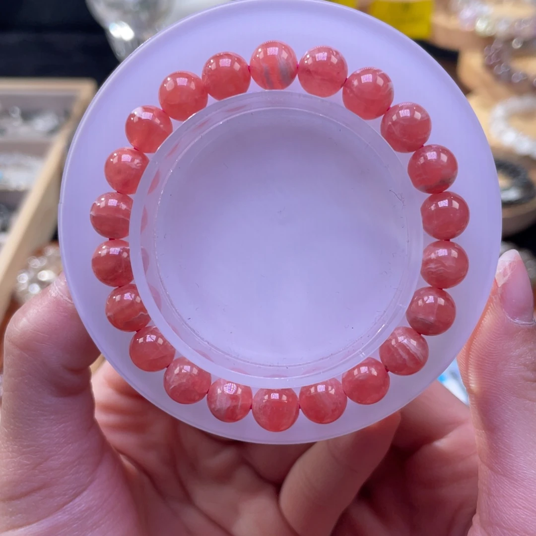 菱锰矿（红纹石）手链未镶嵌64      8mm