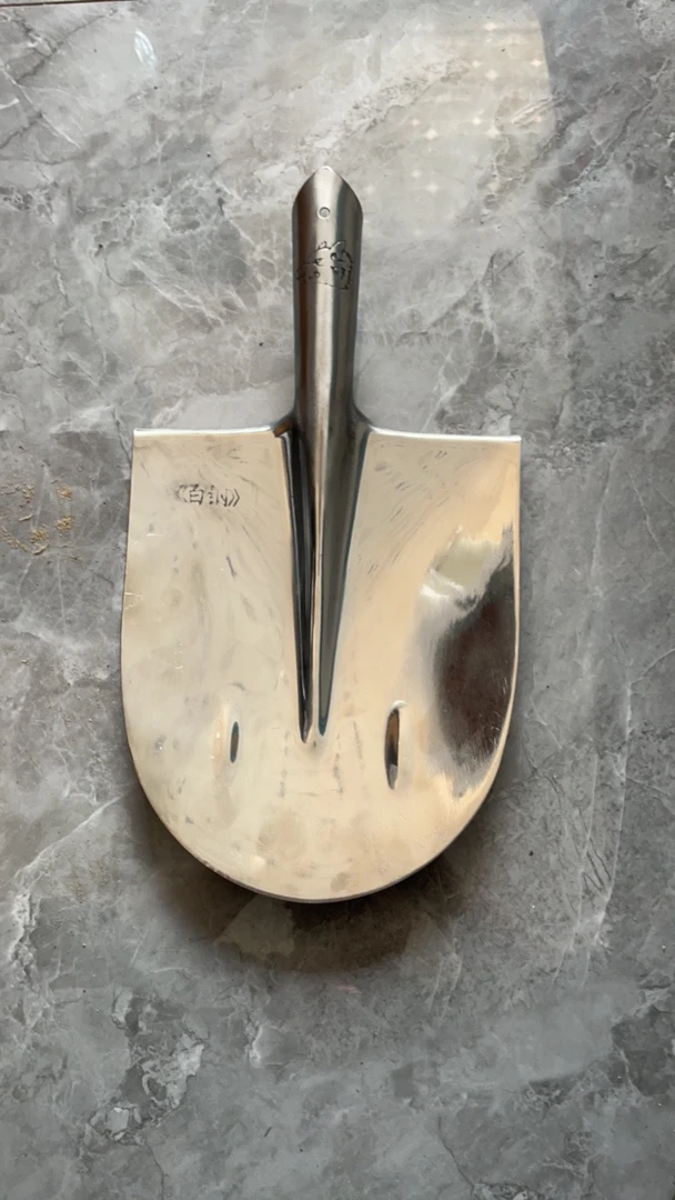 家用白钢水田专用锹不沾泥不生锈园林挖土工具