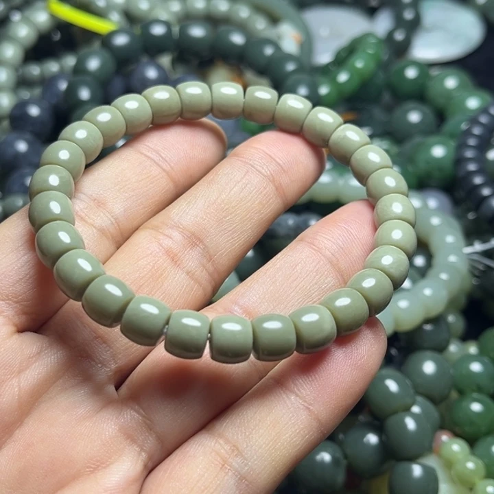 和田玉手串未镶嵌8